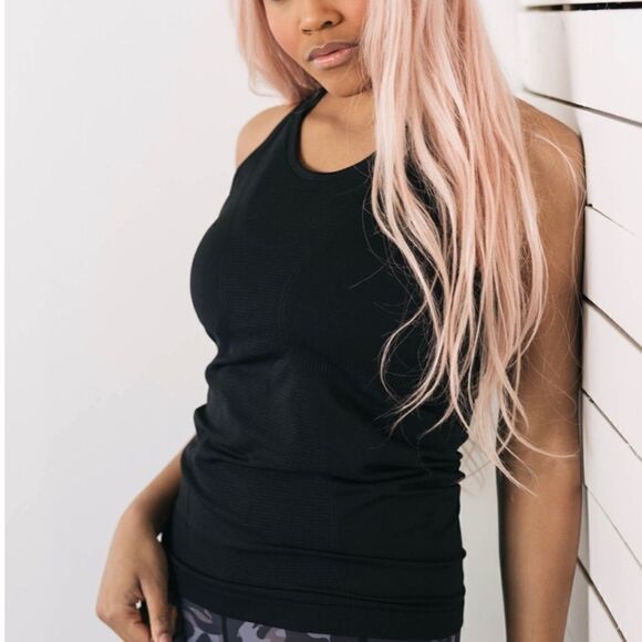 ZYIA Tops - ZYIA Copper Charge Tank in Black